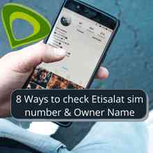 how to check etisalat sim number & Owner Name