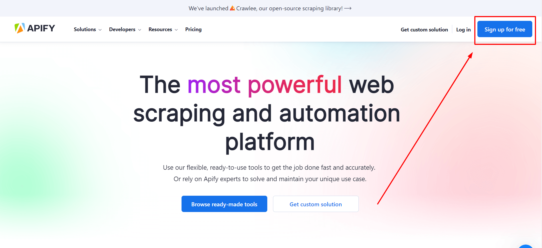 apify sign up free