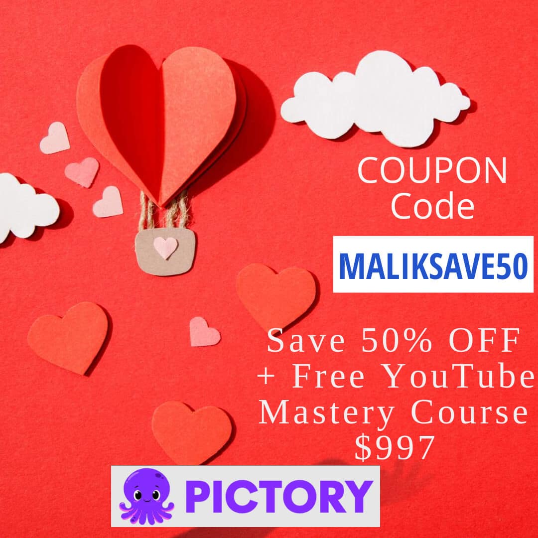 Pictory coupon code Valentine's Day Offer